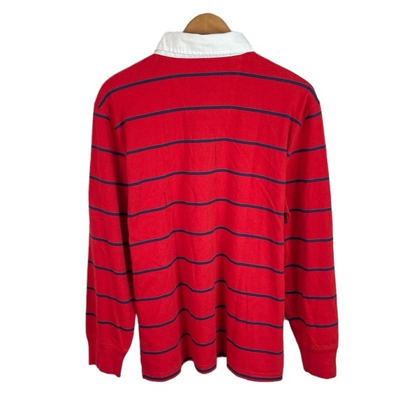 LS307 Men’s Nautica Authentic Heavy Rugby Style LS Polo Shirt L - Picture 4 of 5